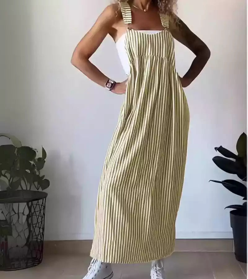 Laura | Abito Lungo a Righe Ultra Leggero