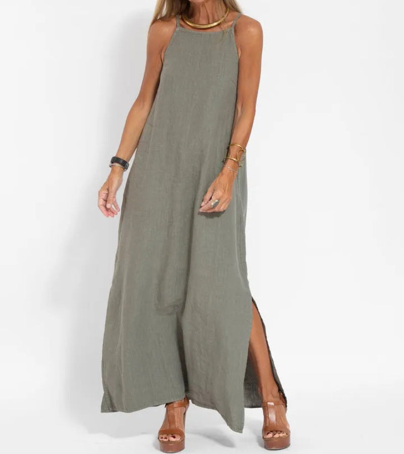 Maxi | Vestito Lungo in Cotone, Fresco e Raffinato