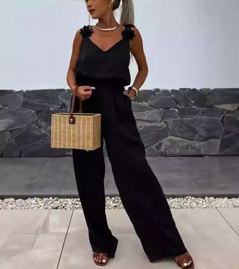 Fiore | Tuta Elegante con Spalline a Fiore